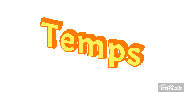 Temps Effet de texte