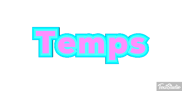 Temps Effet de texte