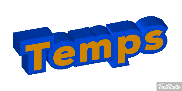 Temps Effet de texte