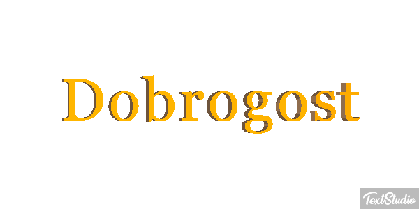 Dobrogost Texteffekt