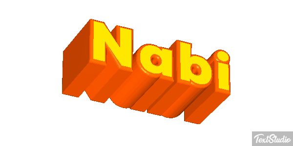 Nabi Tekst effect