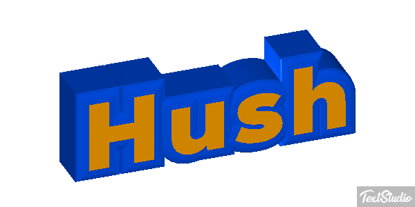 Hush Text effect