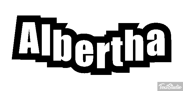 Albertha Text effect