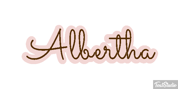 Albertha Text effect
