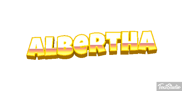 Albertha Text effect