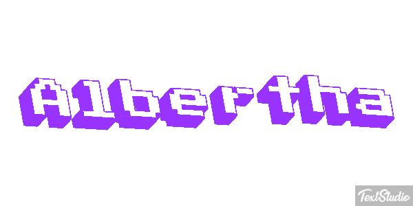 Albertha Text effect