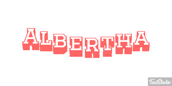 Albertha Text effect