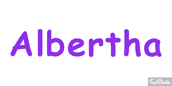Albertha Text effect