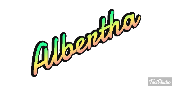 Albertha Text effect