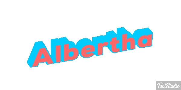 Albertha Text effect