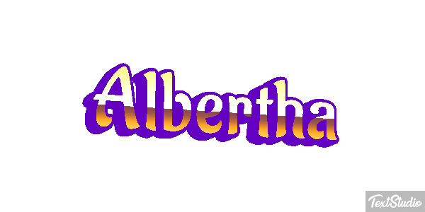 Albertha Text effect