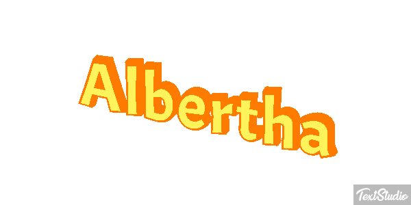 Albertha Text effect