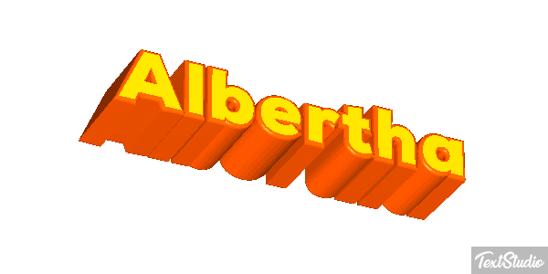 Albertha Text effect