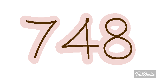 748 テキスト効果