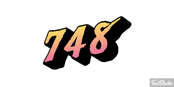 748 テキスト効果