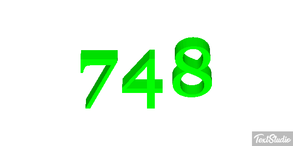 748 テキスト効果