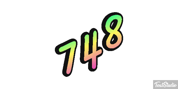 748 テキスト効果