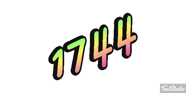 1744 Текстовый эффект