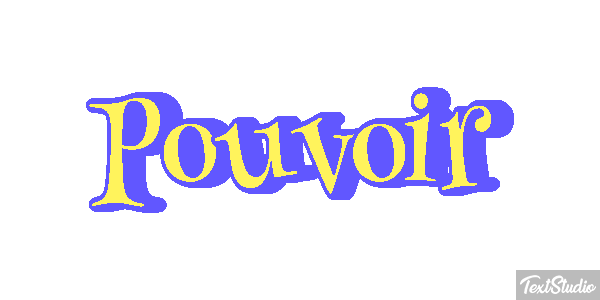 Pouvoir テキスト効果