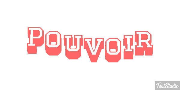 Pouvoir テキスト効果