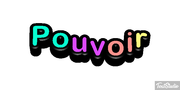 Pouvoir テキスト効果