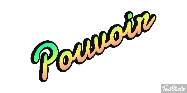 Pouvoir テキスト効果