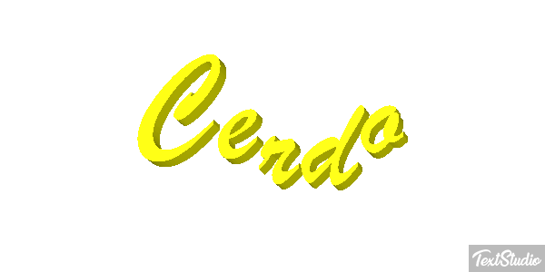 Cerdo Efecto de texto