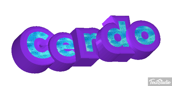 Cerdo Efecto de texto