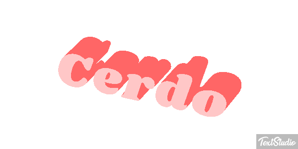 Cerdo Efecto de texto