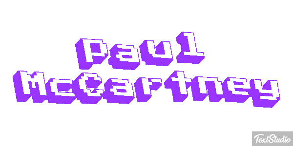 Paul McCartney Text effect