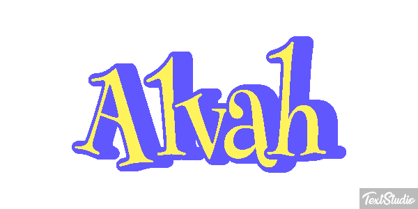 Alvah Text effect