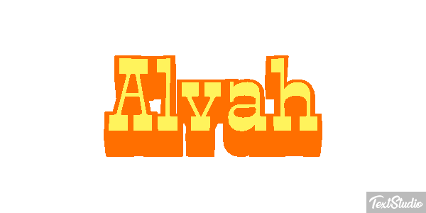 Alvah Text effect