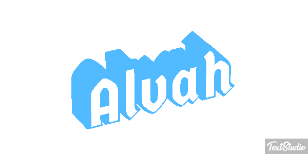 Alvah Text effect