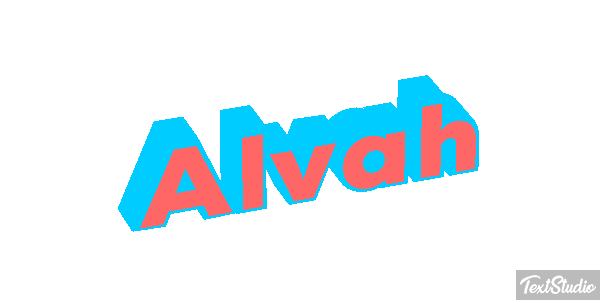 Alvah Text effect