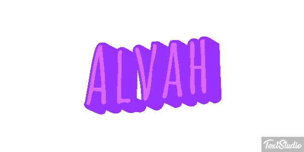 Alvah Text effect