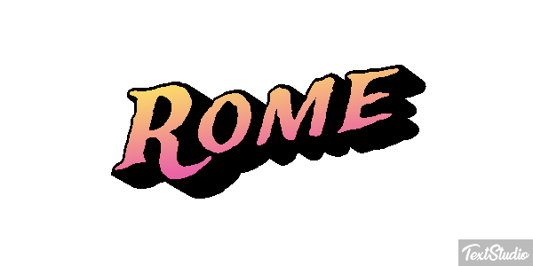 Rome Effetto testo
