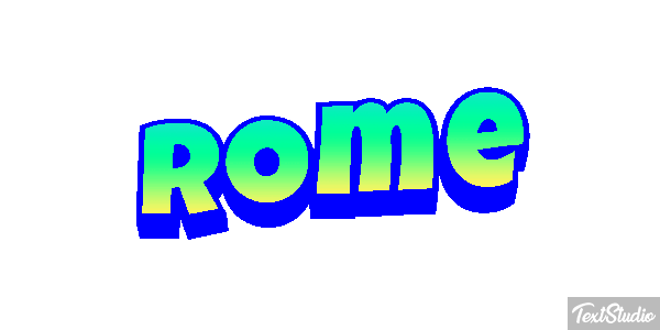 Rome Effetto testo