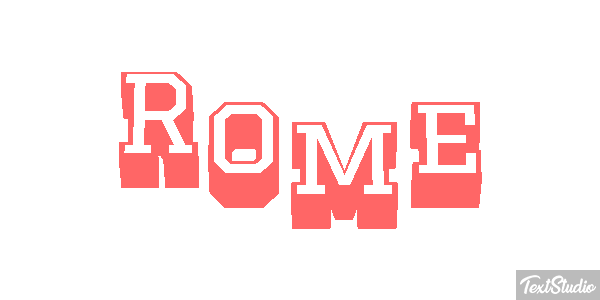 Rome Effetto testo