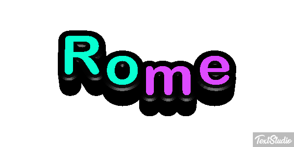 Rome Effetto testo