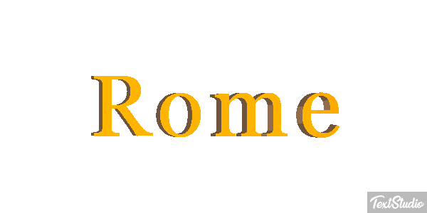 Rome Effetto testo