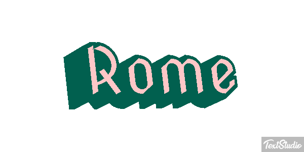 Rome Effetto testo