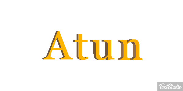 Atún Efekt tekstowy