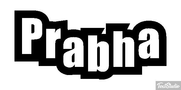 Prabha Текстовый эффект