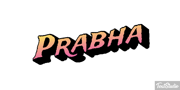 Prabha Текстовый эффект