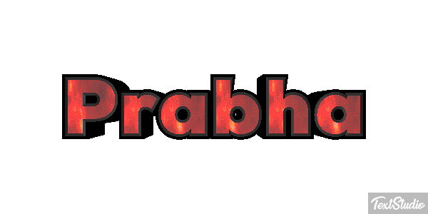 Prabha Текстовый эффект