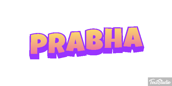 Prabha Текстовый эффект