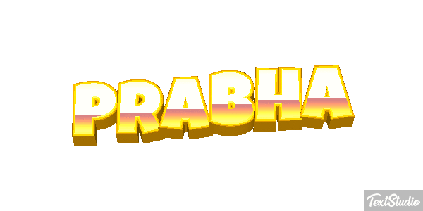 Prabha Текстовый эффект