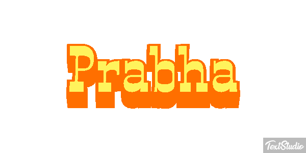 Prabha Текстовый эффект