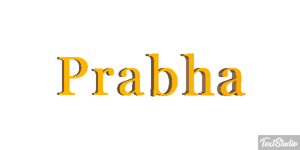 Prabha Текстовый эффект