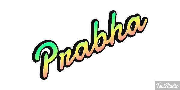 Prabha Текстовый эффект
